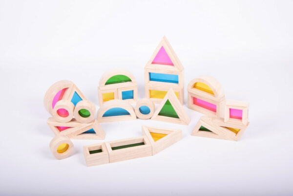 Ensemble de blocs arc-en-ciel