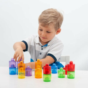 Petits pots à couvercle empilables