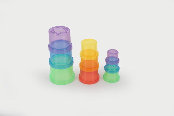 Gobelets de couleur empilables – Image 3