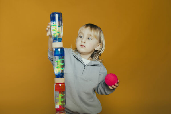 Bouteille sensorielle Spirale Bleue – Image 11