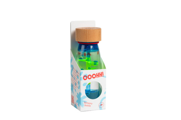 Bouteille sensorielle Spirale Bleue – Image 3