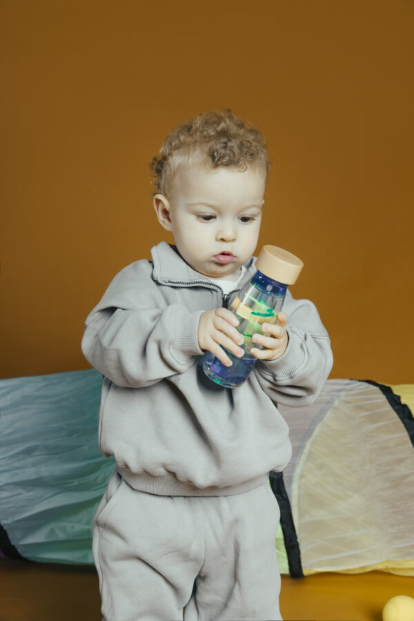Bouteille sensorielle Spirale Bleue – Image 8